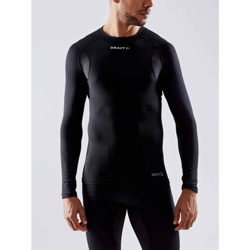 NEW CRAFT active extreme crew top in black